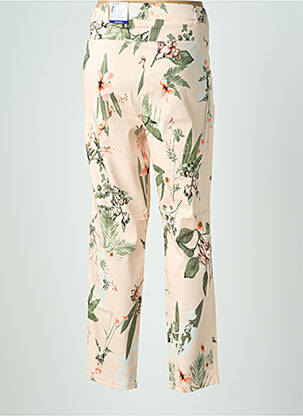 Pantalon slim tissage popeline taille normale rose FRANK WALDER femme