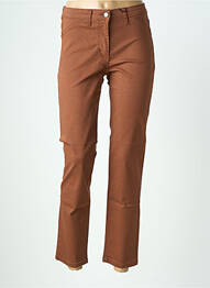 Jeans coupe slim tissage brut taille normale marron BETTY BARCLAY femme