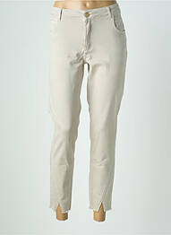 Jeans coupe slim tissage brut taille normale gris PARA MI femme