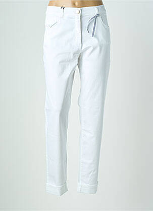 Pantalon slim stretch taille normale blanc EAST DRIVE femme