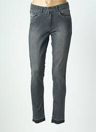 Jeans coupe slim stretch taille normale gris PARA MI femme