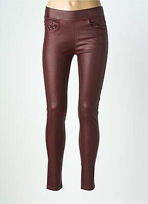 Pantalon slim stretch taille normale rouge MISS FANNY femme