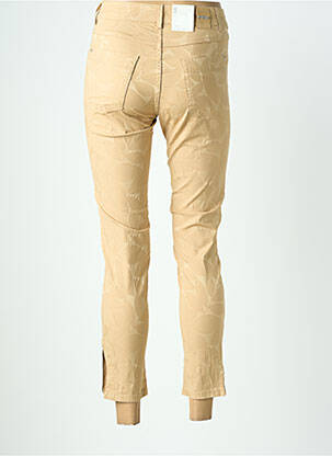 Pantalon 7/8 stretch taille normale beige PARA MI femme