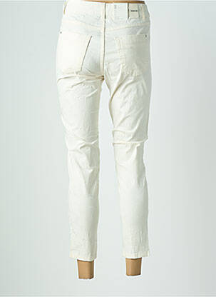 Pantalon 7/8 stretch taille normale blanc PARA MI femme