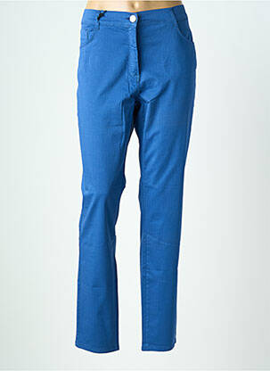 Pantalon slim stretch taille normale bleu EAST DRIVE femme