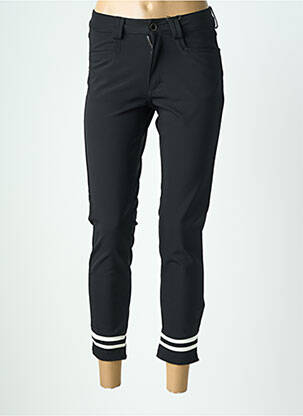 Pantalon 7/8 stretch taille normale noir PARA MI femme