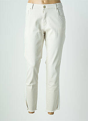 Pantalon 7/8 stretch taille normale gris PARA MI femme