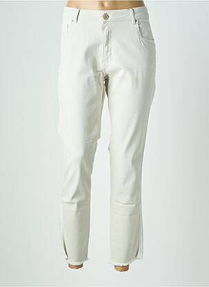 Pantalon 7/8 stretch taille normale gris PARA MI femme