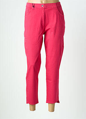 Pantalon 7/8 stretch taille normale rose EAST DRIVE femme