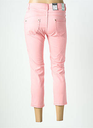 Pantacourt stretch taille normale rose ZERRES femme