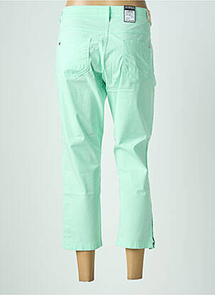Pantacourt stretch taille normale vert ZERRES femme