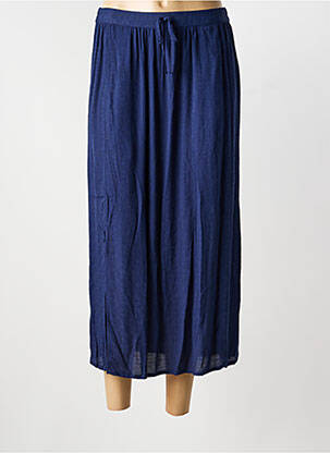 Jupe longue coupe droite bleu MD'M femme