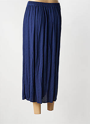 Jupe longue coupe droite bleu MD'M femme