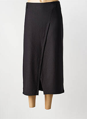Jupe longue fermeture zippée au dos noir PARA MI femme
