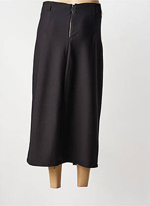Jupe longue fermeture zippée au dos noir PARA MI femme