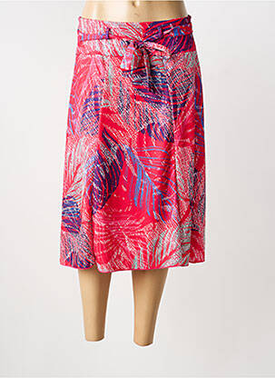 Jupe mi-longue stretch rose DIANE LAURY femme