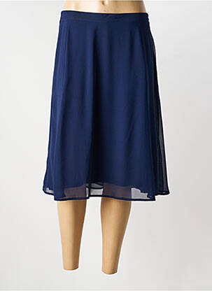 Jupe mi-longue taille normale bleu GREGORY PAT femme