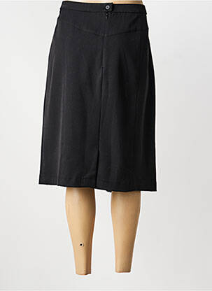 Jupe mi-longue coupe droite noir FRANCE RIVOIRE femme