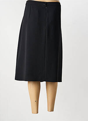 Jupe mi-longue coupe droite noir FRANCE RIVOIRE femme