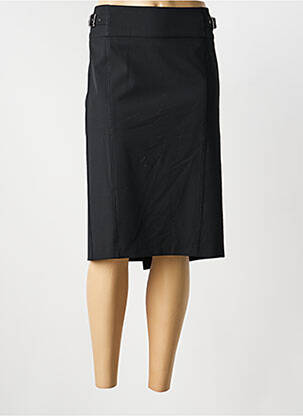 Jupe mi-longue coupe droite noir AVERSIA femme