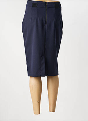 Jupe mi-longue stretch bleu EVA KAYAN femme