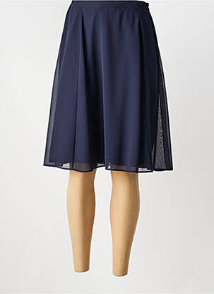 Jupe mi-longue taille normale bleu FRANCE RIVOIRE femme