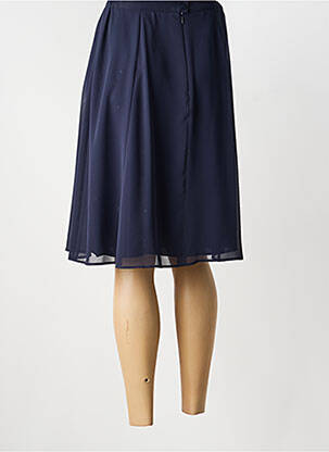 Jupe mi-longue taille normale bleu FRANCE RIVOIRE femme