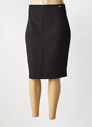 Jupe mi-longue stretch noir FRACOMINA femme