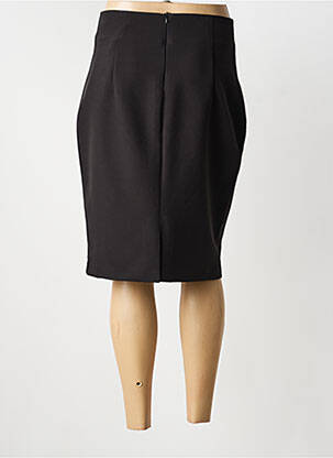 Jupe mi-longue stretch noir FRACOMINA femme