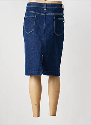 Jupe mi-longue stretch bleu EAST DRIVE femme