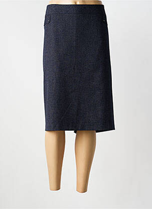 Jupe mi-longue stretch bleu AVERSIA femme