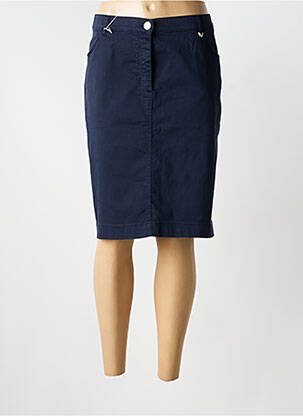 Jupe mi-longue stretch bleu EAST DRIVE femme
