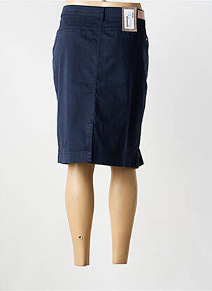 Jupe mi-longue stretch bleu EAST DRIVE femme