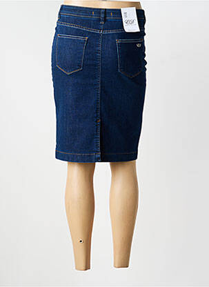 Jupe mi-longue stretch bleu EAST DRIVE femme