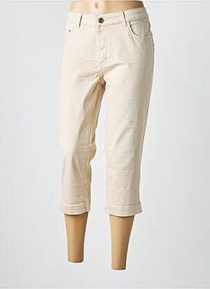 Pantacourt taille normale taille normale beige PARA MI femme