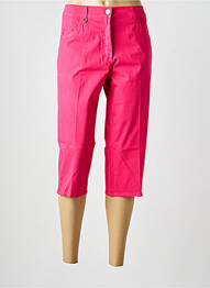 Pantacourt stretch taille normale rose EAST DRIVE femme