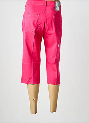Pantacourt stretch taille normale rose EAST DRIVE femme