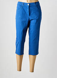 Pantacourt stretch taille normale bleu EAST DRIVE femme