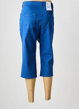 Pantacourt stretch taille normale bleu EAST DRIVE femme