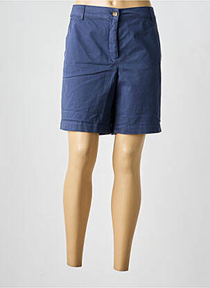 Short taille à pinces taille normale bleu SIGNE NATURE femme