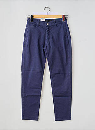 Pantalon 7/8 stretch taille normale bleu ANGELS femme