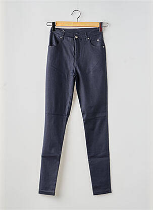 Pantalon slim taille haute taille haute bleu MARBLE femme
