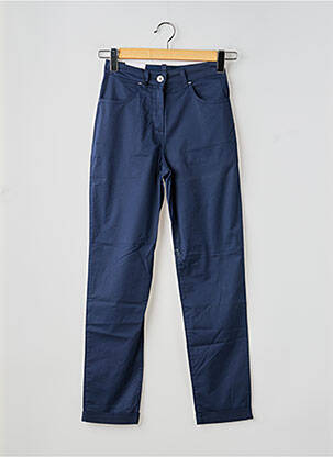 Pantalon slim taille élastique taille normale bleu EAST DRIVE femme
