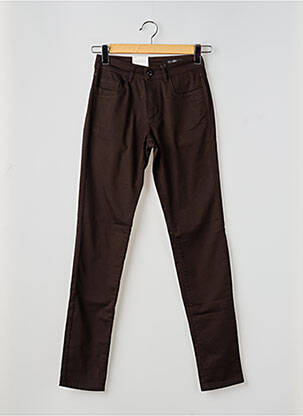 Jeans skinny taille haute taille haute marron PARA MI femme