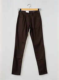 Jeans skinny taille haute taille haute marron PARA MI femme