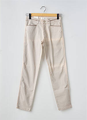 Pantalon chino tissage popeline taille normale gris PARA MI femme