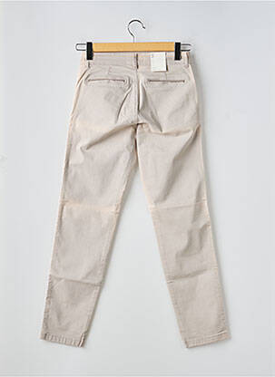 Pantalon chino tissage popeline taille normale gris PARA MI femme