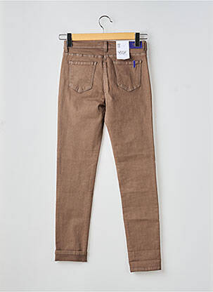 Jeans coupe slim stretch taille normale marron EAST DRIVE femme