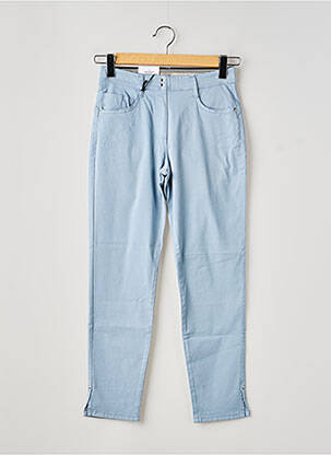 Pantalon 7/8 stretch taille normale bleu EAST DRIVE femme