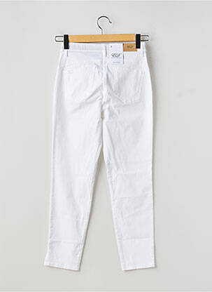 Pantalon 7/8 stretch taille normale blanc EAST DRIVE femme